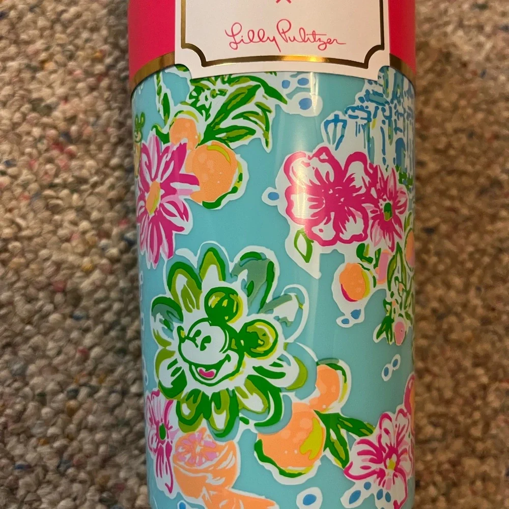 🆕 Lilly Pulitzer Lilly Loves Disney Tumbler Limited Edition